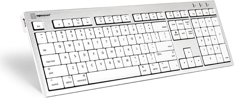 Logickeyboard SKB-CWMU-UK USB QWERTY UK Englisch Silber - Weiß Tastatur (SKB-CWMU-UK) Logickeyboard SKB-CWMU-UK USB QWERTY UK Englisch Silber - Weiß Tastatur (SKB-CWMU-UK)
