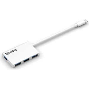 Sandberg Pocket Hub - Hub - 4 x SuperSpeed USB 3.0 - Desktop