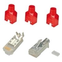 EFB-Elektronik Hirose TM11 - Netzwerkanschluss - RJ-45 (M) - abgeschirmt - (Kategorie 5e) - Rot (Packung mit 10) (H7540.6-10)
