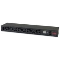 Schneider Electric APC Metered Rack PDU - Steckdosenleiste (Rack - einbaufähig) - Wechselstrom 100 V - Ethernet - Eingabe, Eingang IEC 60320 C20 - Ausgangsbuchsen: 8 (IEC 60320 C13) - 1U - für P/N: AR3100, AR3150, SMX3000RMHV2UNC, SUA1000RMI2U, SUA22