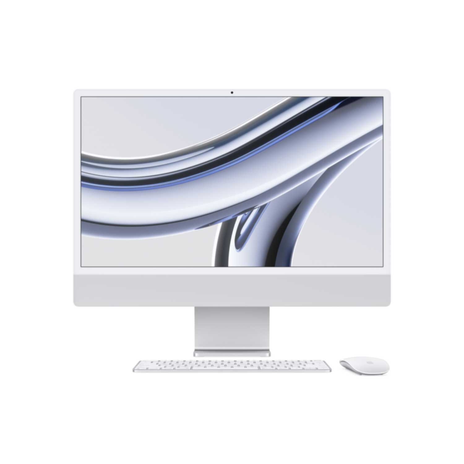 APPLE iMac Z195 5962 cm 235 pollici Apple M3 8C CPU/8C GPU/16C N.E. SSD 16GB 256GB Gbit Eth. MM NumKey TID DE - Argento (Z195-M