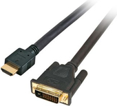 M-Cab 7300088 cavo e adattatore video 2 m HDMI tipo A [Standard] DVI-D Nero (2M HDMI DVI -D 24+1 CABLE GOLD - M/M FULL HD BLACK)