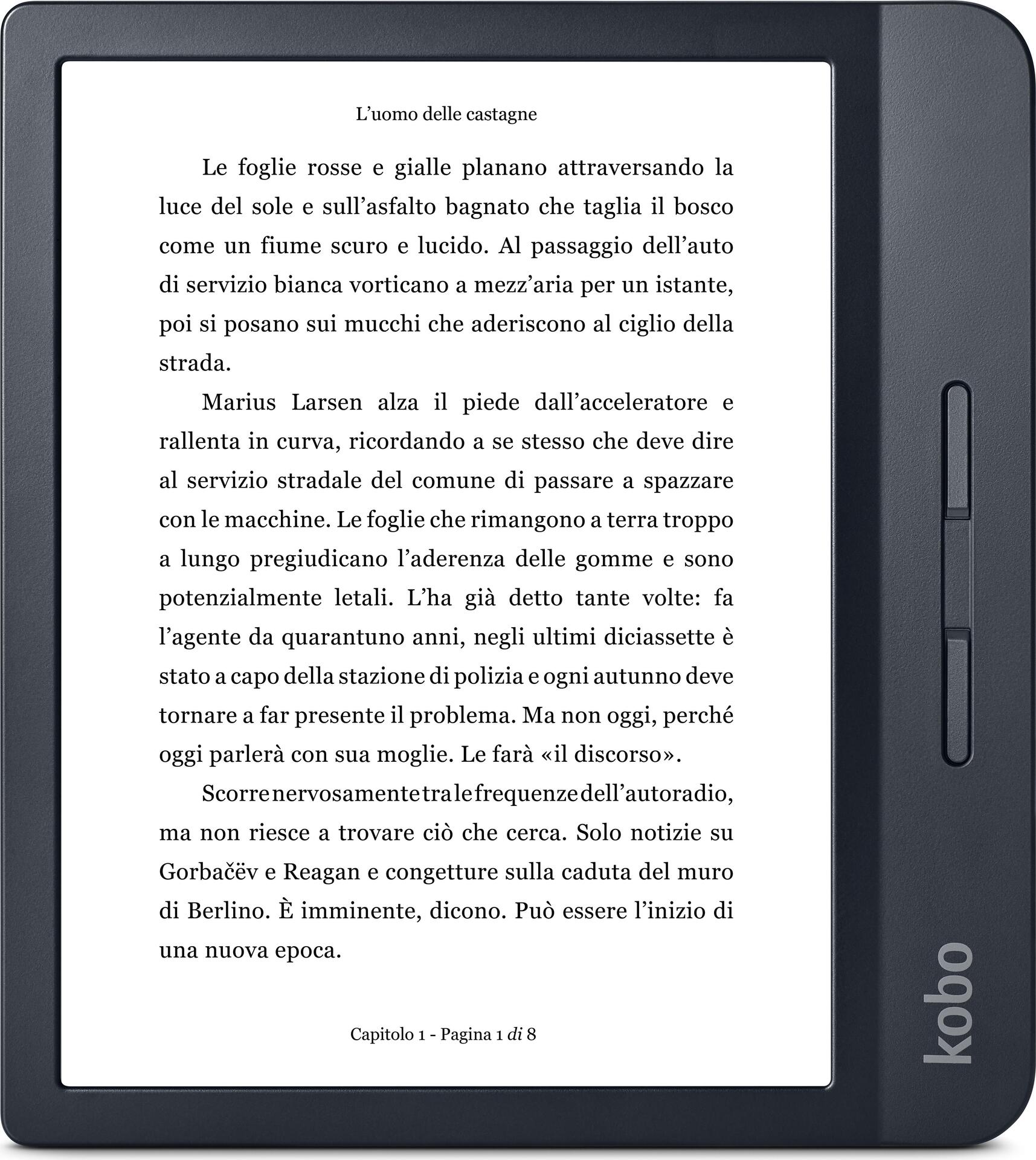 Kobo Libra H2O - eBook-Reader - 8 GB - 17.8 cm (7) E Ink Carta (1680 x 1264) - Touchscreen - Wi-Fi - Schwarz