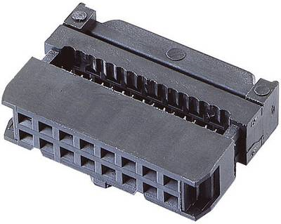 Pfosten-Steckverbinder mit Zugentlastung Rastermass 2.54 mm Polzahl Gesamt 26 (TC-2521016)