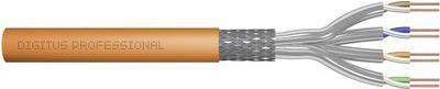 CAT 7 S-FTP installation cable - 1200 MHz Dca (EN 50575) - AWG 23/1 - 500 m drum - sx - orange