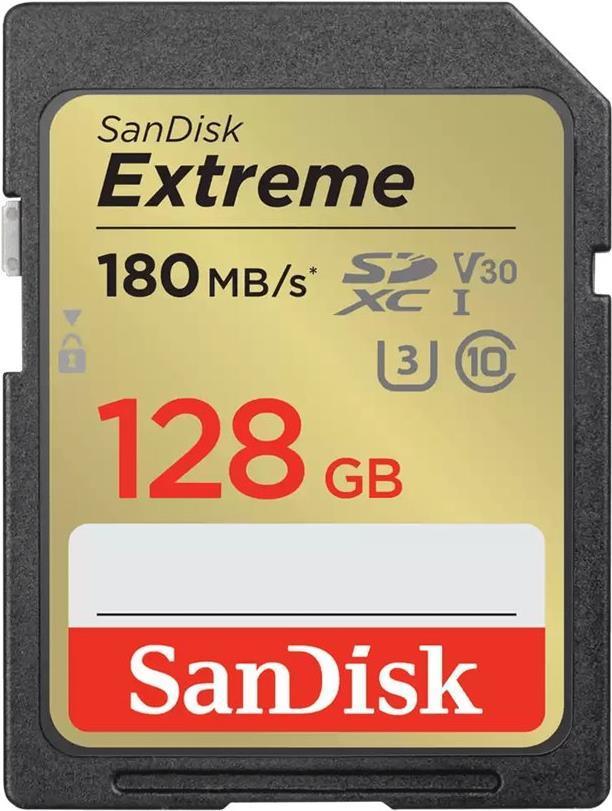 EXTREME PLUS 128GB SDXC MEMORY - CARD 190MB/S 90MB/S UHS-I CL. 10