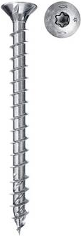 Fischer Power-Fast II 670682 Spanplattenschrauben 5 mm 60 mm T-Profil Stahl galvanisch verzinkt 50 St. (670682)