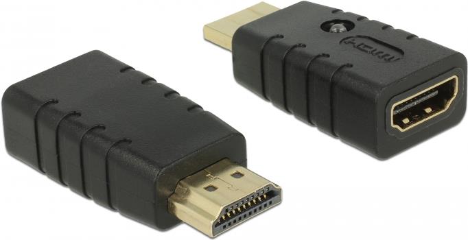 DeLOCK 63320 adattatore per inversione del genere dei cavi 1 x HDMI-A 19 pin Nero (DeLOCK EDID-emulator)