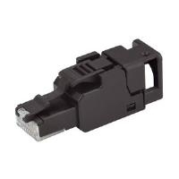 Telegärtner UFP8 - Netzwerkanschluss - RJ-45 (M) - ungeschirmt - CAT 6a - mit Knickschutz (J00026A3000)