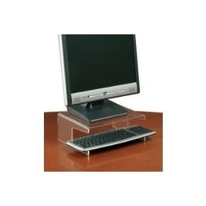 Stey TFT/-LCD-Monitorständer, Acryl, mit Tastaturablage (761120)