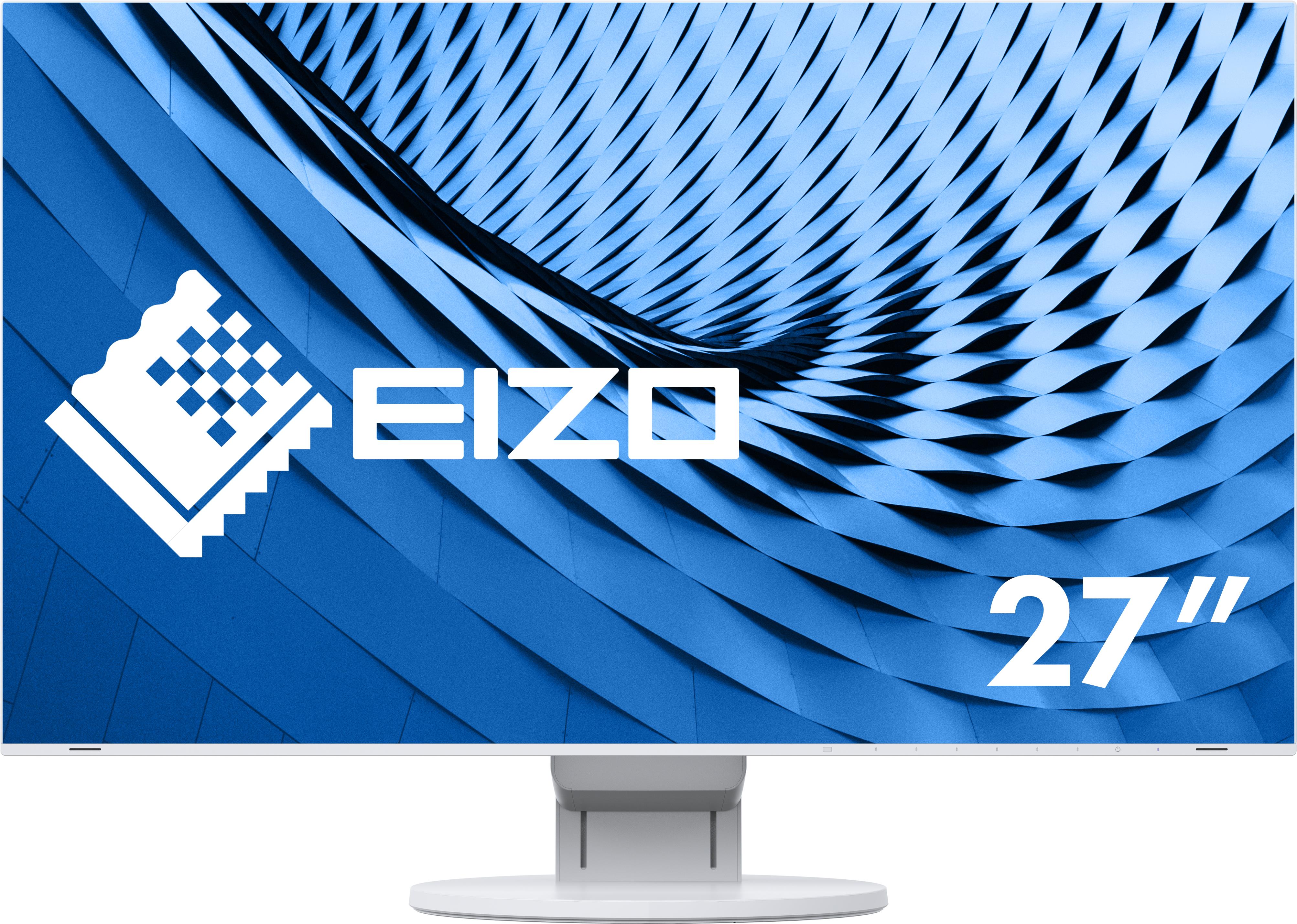 EIZO FlexScan EV2785-WT - LED-Monitor - 68.5 cm (27) - 3840 x 2160 4K - IPS - 350 cd/m² - 1300:1 - 5 ms - HDMI, DisplayPort, USB-C - Lautsprecher - weiß EIZO FlexScan EV2785-WT - LED-Monitor - 68.5 cm (27) - 3840 x 2160 4K - IPS - 350 cd/m² - 1300:1 - 5 ms - HDMI, DisplayPort, USB-C - Lautsprecher - weiß