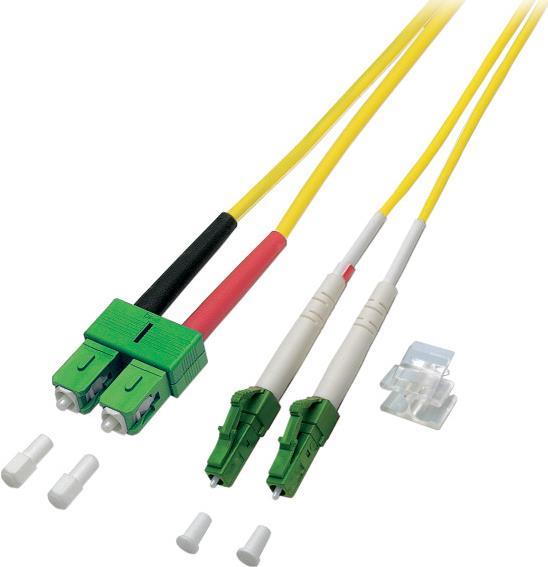 Duplex Jumper LC-APC/SC-APC 8°1 Meter, 9/125µ (O0387.1)