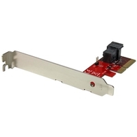 StarTech.com x4 PCI Express to SFF-8643 Adapter for PCIe NVMe U.2 SSD - Schnittstellenadapter - U.2 (U.2) - Expansion Slot to U.2 (Expansion Slot to U.2) - SAS 12Gb/s - PCIe x4 - Rot (PEX4SFF8643)