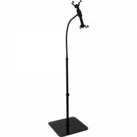 InLine - Aufstellung für Tablett - Metall, Aluminium, Glas, Silikon - Schwarz - Bildschirmgröße: 26,4 cm (10.4) (23173A)