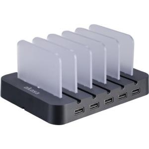 Akasa AK-SC-03BK Innenraum Schwarz Ladegerät für Mobilgeräte (AK-SC-03BKEU)