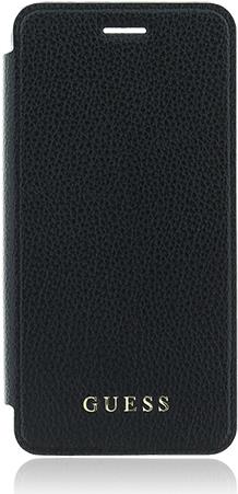 Guess - IriDescent GUFLBKP7LIGLTBK - Book Cover - Apple iPhone 6 Plus, 6s Plus, 7 Plus - Schwarz (GUFLBKP7LIGLTBK)