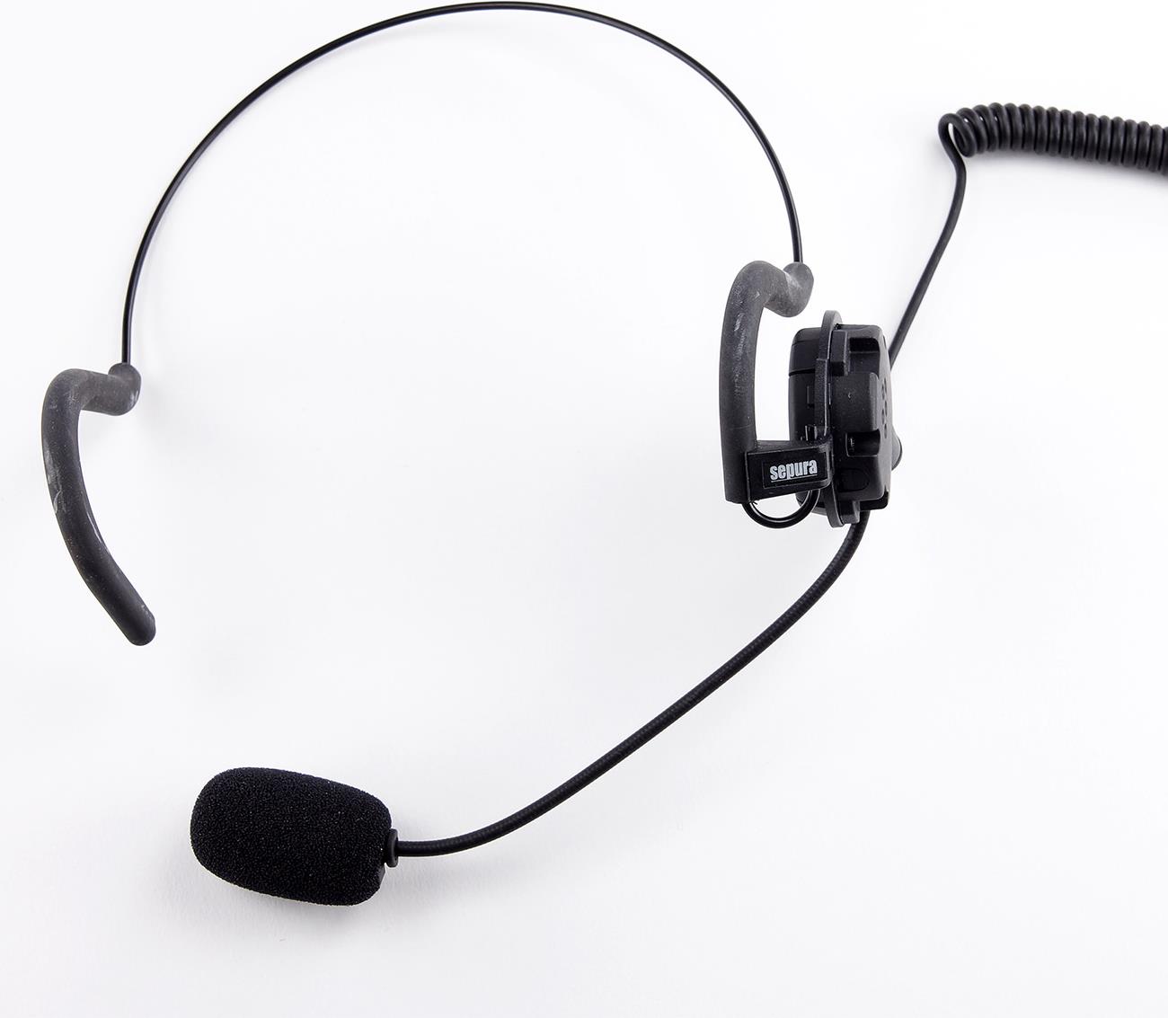 Sepura Leichtes Hinterkopf-Headset, ATEX, für STP8X zum direkten Anschluss an die Audiobuchse des STP8X, einseitiger Ohrhörer mit Bügelmikrofon (300-00892)