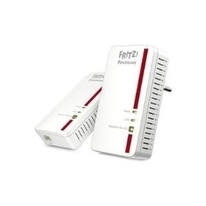 AVM FRITZ!Powerline 1000E Set (1000 MBit/s) - Gigabit-Heimnetz an jeder Steckdose mit neuester 2 x 2 MIMO-Technologie für deutlich robustere Verbindungen, größere Reichweiten und höhere Datendurchsätze (20002688)