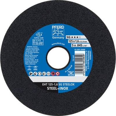 PFERD Trennscheibe f.VA/Blech D.125x1,6mm Bohrung 22,23mm PFERD gerade (61341122)