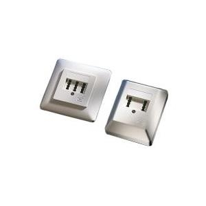 METZ CONNECT BTR IT CONNECT TAE 3x6 NFN UP - Anschlussdose, unterputz - TAE-NFN - Pearl White, RAL 1013 - 3 Ports (130561-I)