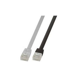 Cavo patch piatto LogiLink U/UTP Cat. 6 150 m nero non schermato 4 x 2 AWG 32 assegnazione 11 nucleo in rame - 1 pezzo (CF2103U)