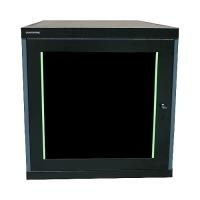 GRAFENTHAL Compact Office Rack - Untertischschrank - 12U - 48.3 cm ( 48,30cm (19) ) - RAL 9017 (schwarzgrau), RAL 7011 (eisengrau)