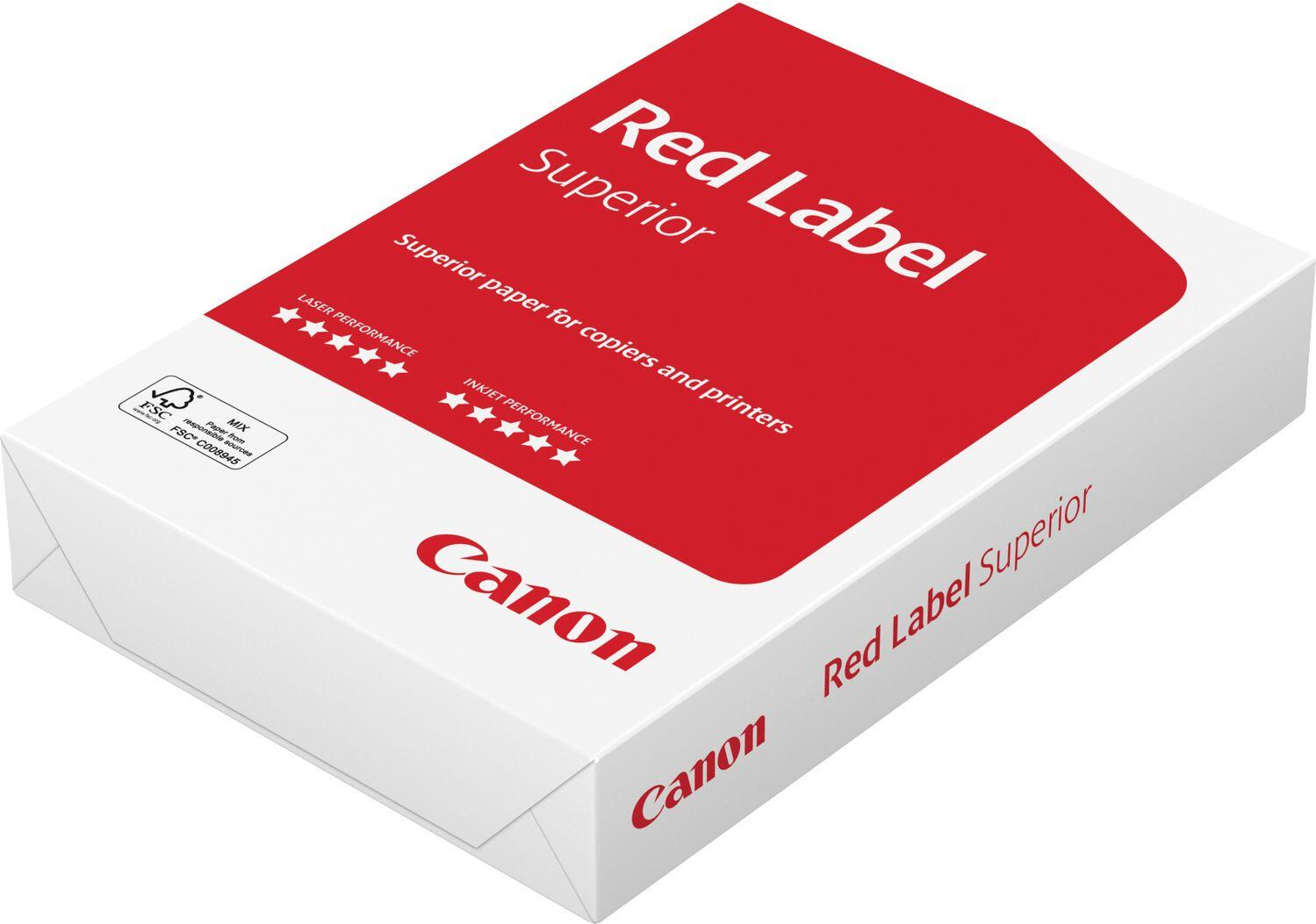 Carta da ufficio Canon Red Label Superior A3 80 g/m - 500 fogli di carta per fotocopie FSC (spessore 112 m punto di bianco 168)