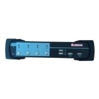 Longshine 4-Port USB/PS2 KVM Switch DVI/Audio inkl. Kabel (LCS-K704D)