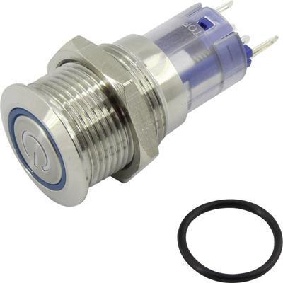 Conrad Druckschalter 48 V/DC 2 A 1 x Aus/Ein LAS2GQF-11ZET/W/12V/S/P IP65 rastend 1 St. (LAS2GQF-11ZET/W/12V/S/P)