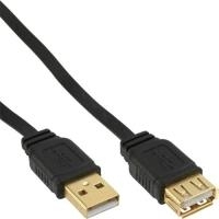 InLine - USB-Verlängerungskabel - USB Typ A, 4-polig (M) - USB Typ A, 4-polig (W) - 3,0m (USB/USB2.0) - Schwarz (34603F)