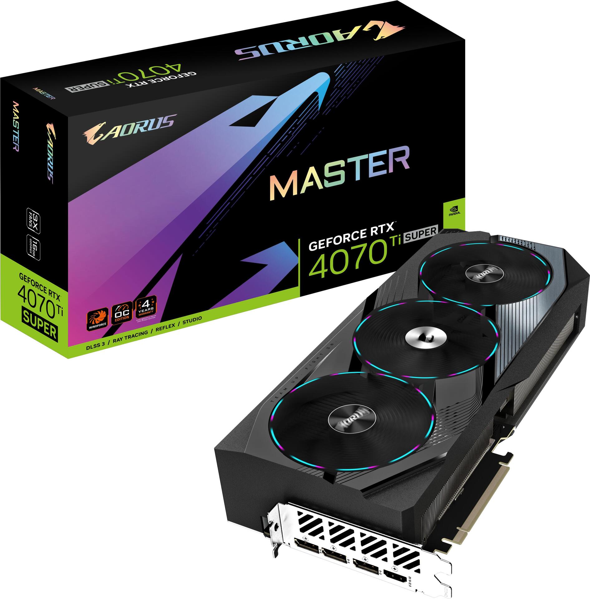 NVIDIA GEFORCE - RTX4070TIS - 2670 MHZ - 16 GO GDDR6X - 1 X HDMI - 3 X DISPLAYPORT - PCI EXPRESS 4.0