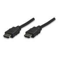 Manhattan - Video-/Audio-/Netzwerkkabel - HDMI - HDMI, 19-polig (M) - HDMI, 19-polig (M) - 1,0m - abgeschirmt - Schwarz (323192)