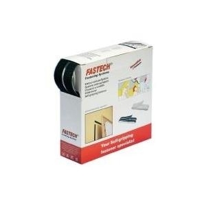 FASTECH Klettband zum Aufkleben Haft- und Flauschteil (L x B) 25 m x 25 mm Schwarz B25-SKL999925 1 S (B25-SKL999925)