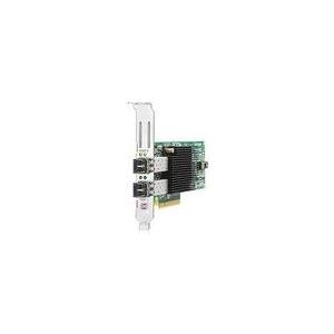 HPE 82E - Hostbus-Adapter - PCIe 2.0 x4 / PCIe x8 Low Profile - 8Gb Fibre Channel x 2 - für Modular Smart Array 1040, 2040, ProLiant DL360e Gen8, DL370 G6, DL385p Gen8, SL210t Gen8