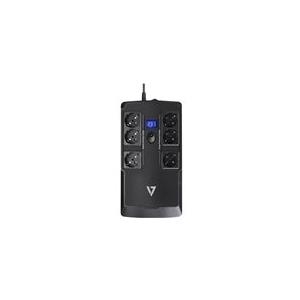 V7 UPS1DT750-1E - USV - 450 Watt - 750 VA Bleisäure - USB - Ausgangsbuchsen: 6 - Europa