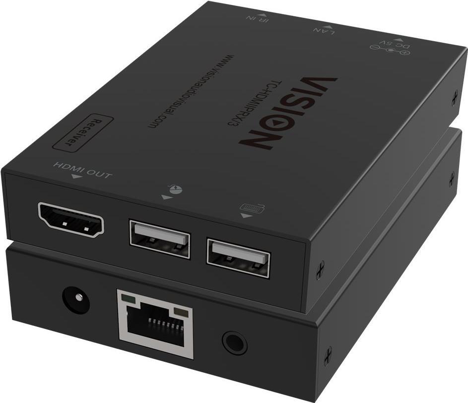 VISION HDMI-over-IP Receiver - LIFETIME WARRANTY - receiver only, transmitter needs to be purchased separately - Transmits HDMI