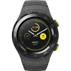 Huawei Watch 2 Sports - 45 mm - betongrau - intelligente Uhr mit Sportband - Bandgröße 140-210 mm - Anzeige 3 cm (1.2) - 4 GB - Wi-Fi, NFC, Bluetooth 4.1 EDR - 40 g