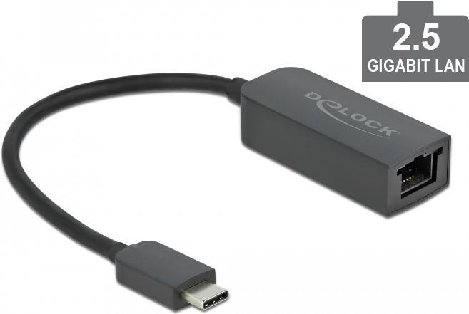 DeLOCK Adattatore USB Type-C maschio per 25 Gigabit LAN compatto (Delock - netvrksadapter - USB-C 3.2 G)