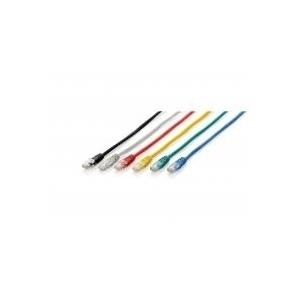 Equip Life - Patch-Kabel - RJ-45 (M) - RJ-45 (M) - 3,0m - UTP - CAT 6 - gepresst, verseilt - Schwarz (625452)