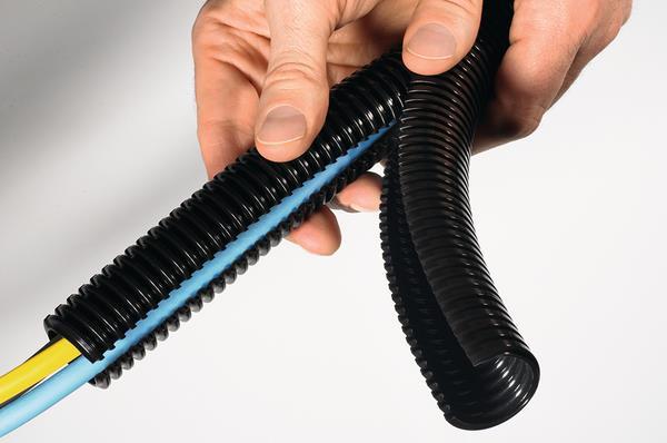 Hellermann Tyton HG-DC28-PA6-BK - Liquidtight flexible nonmetallic conduit (LFNC) - Schwarz - 120 °C - IEC 61386 - 50 m - 2,8 cm (HG-DC28)