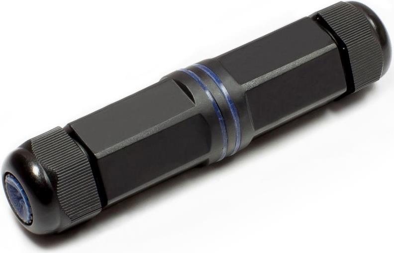Patchkabelkupplung, Outdoor (IP67), Cat. 6, RJ45, vollgeschirmt, schwarz, Good Connections® (ODC-01)