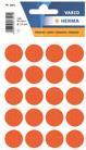HERMA - Papier - selbstklebend - Rot - 19 mm rund 100 Etikett(en) (5 Bogen x 20) Etiketten