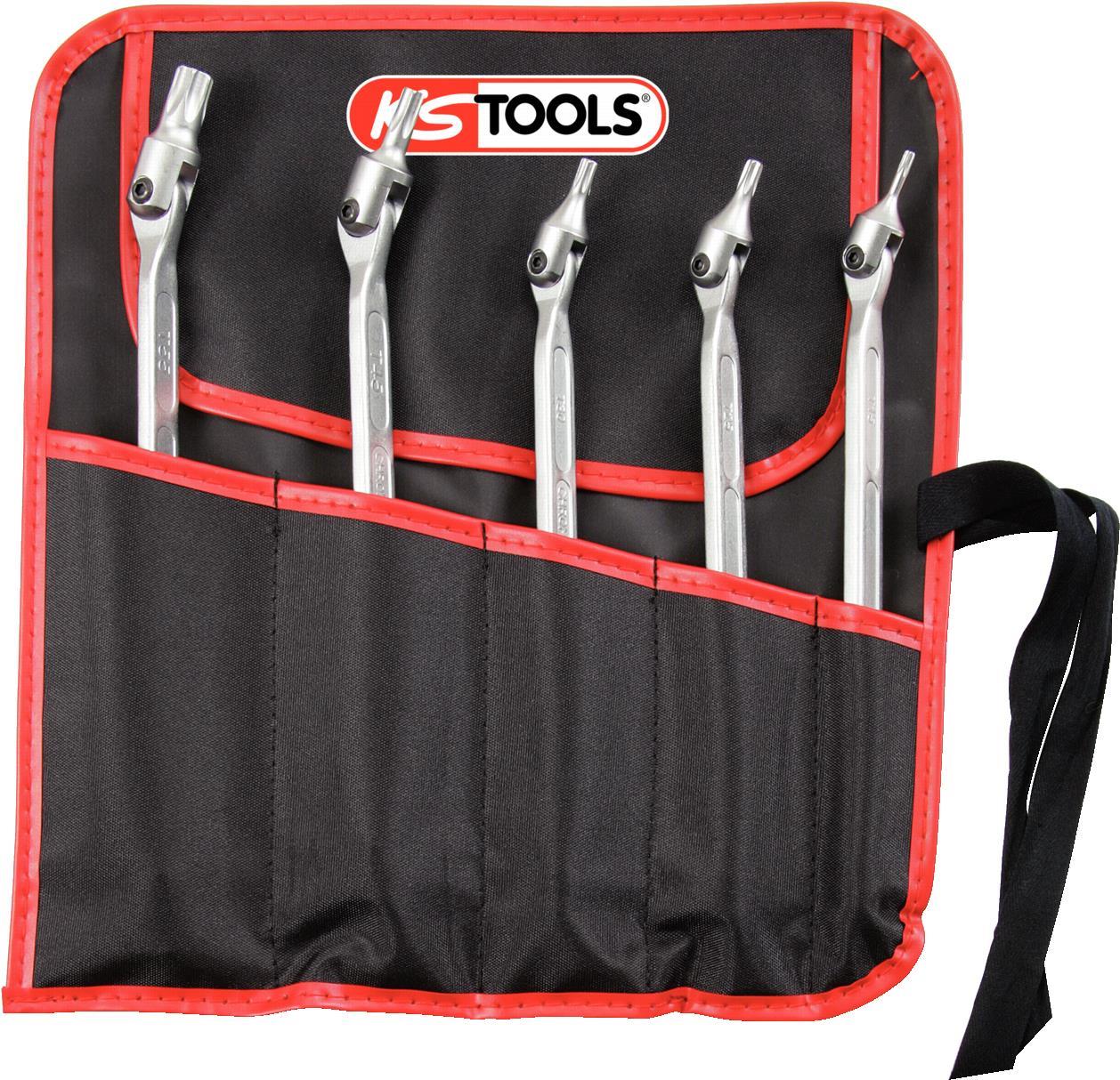 Set di chiavi a doppio snodo KS TOOLS CLASSIC TX, 5 pezzi. (517.0320)