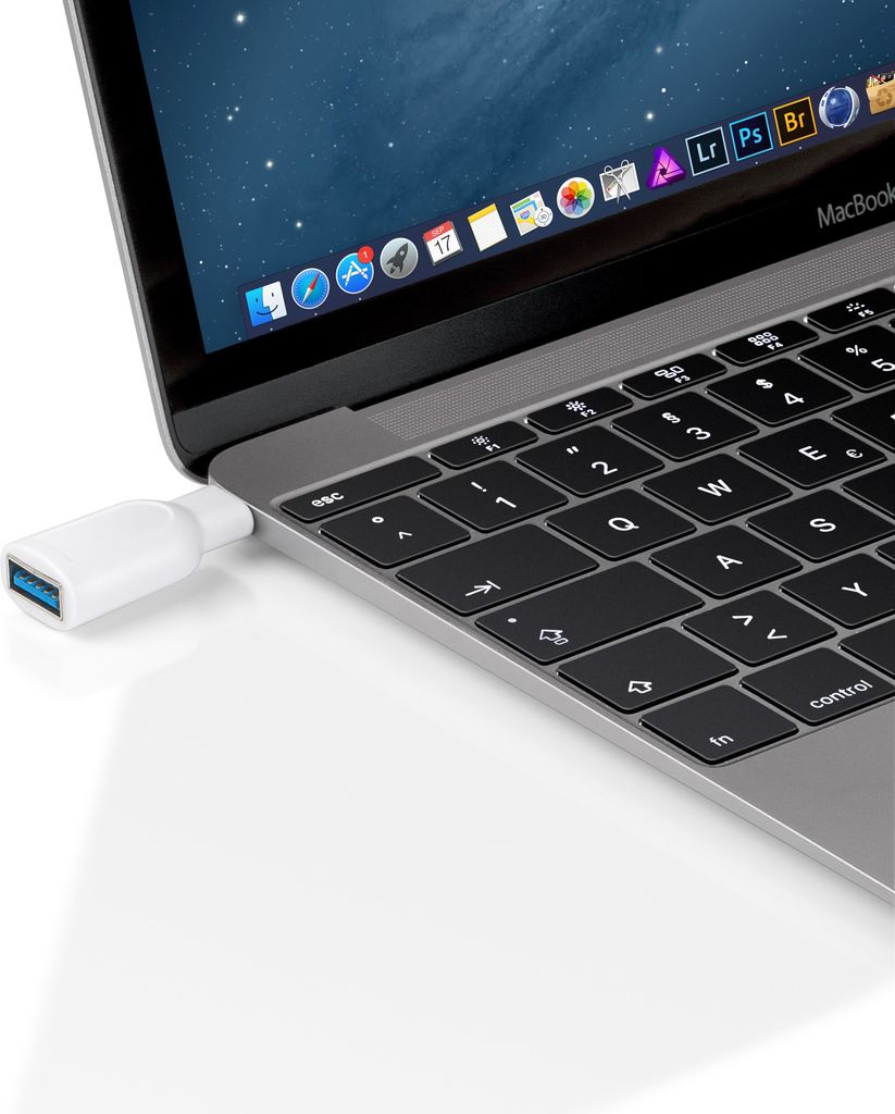 Goobay USB-C Adapter USB 3.0 A Bianco (Goobay USB-A OTG to USB-C adapter - White)