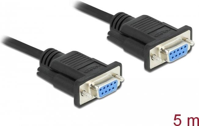 Cavo seriale Delock RS-232 D-Sub 9 femmina/femmina null modem da 5 m