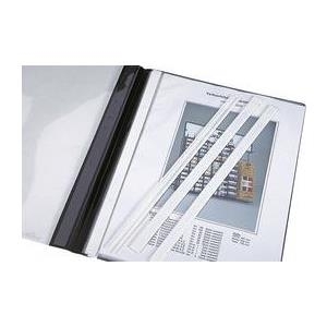 DURABLE Abdeckschienen, für DIN A4 Format, weiß für alle DURABLE Hefter geeignet, verdecken die Heftmechanik (2924-02)