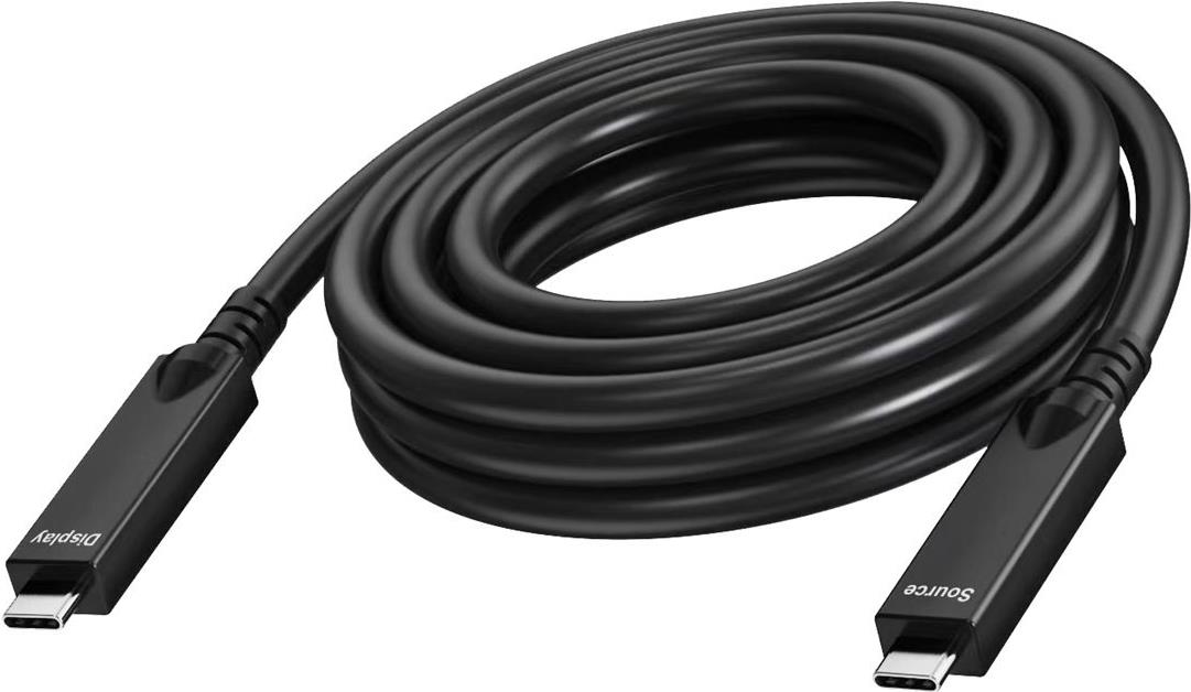 Vision - Cavo USB - 24 pin USB-C M a 24 pin USB-C M - USB 3.2 Gen 1 / DisplayPort 2.1 - 3 A - 7 m - Active Optical Cable AOC US