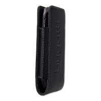 style for mobile Bugatti Twin Size S - Tasche für Mobiltelefon - Kalbsleder - Confident Black - für LG KM570, Nokia 27XX, 52XX, C1, C2, C3, C5, X3, X6, Samsung GT S3370, Wave 525, 723 (07142)