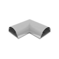 HAGOR L+C ADAPTER - Kabelführungs-Eckenadapter-Set - Silber