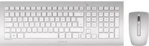 CHERRY DW 8000 - Tastatur-und-Maus-Set - drahtlos - 2,4 GHz - Deutsch - weiß, Silber (JD-0310DE) (B-Ware)